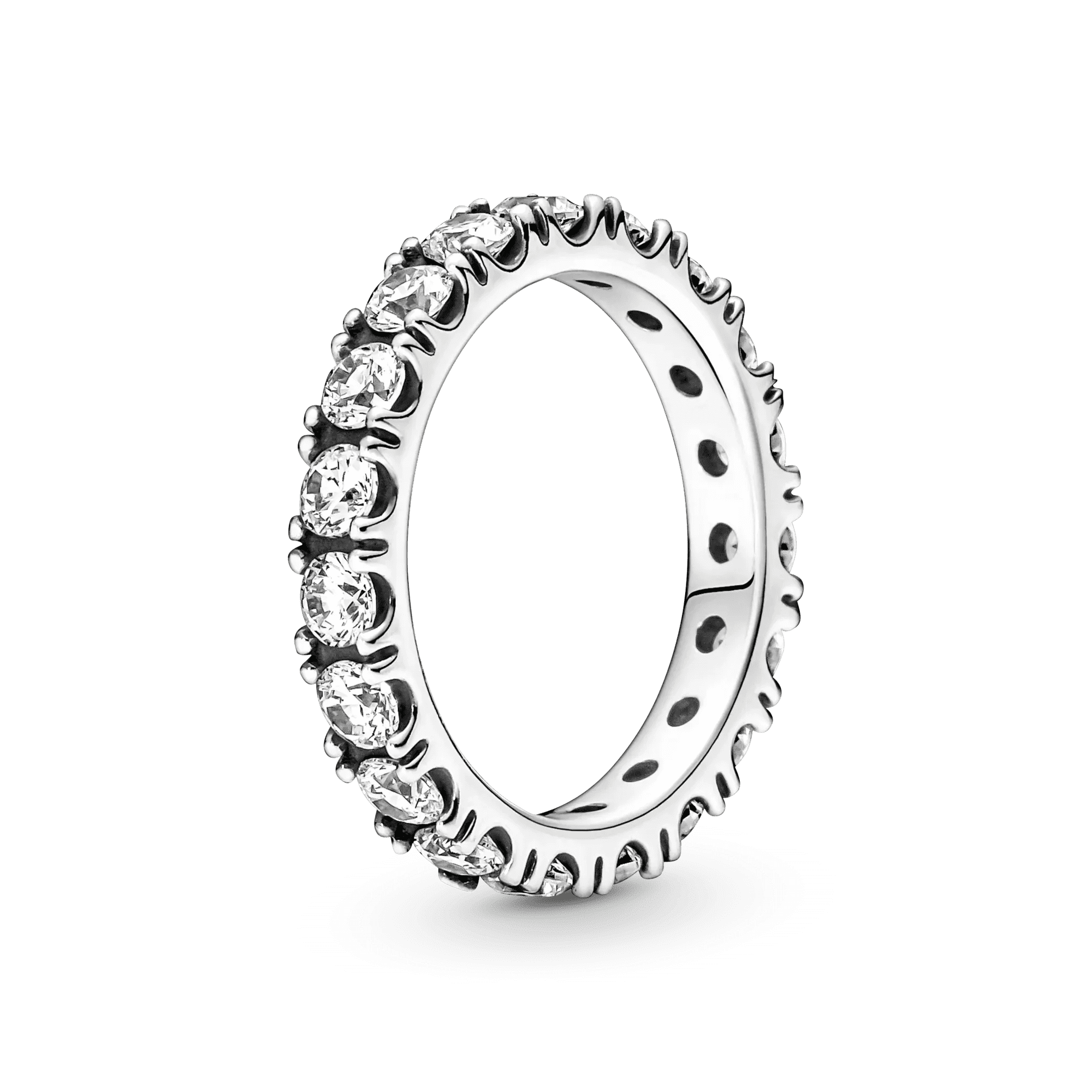 Sterling Silver Cocktail Ring Geometric Cubic Zircon for Women
