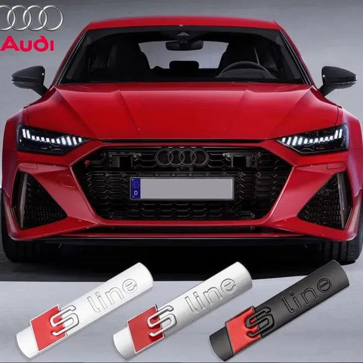 3D SLINE Emblem Car Body Trunk Sticker Auto Decoration Accessorie for Audi S Q7 A1 A7 Q3 8L TT Mk2 C5 A5 A3 A4 B8 8P 8V A6 C7 A8