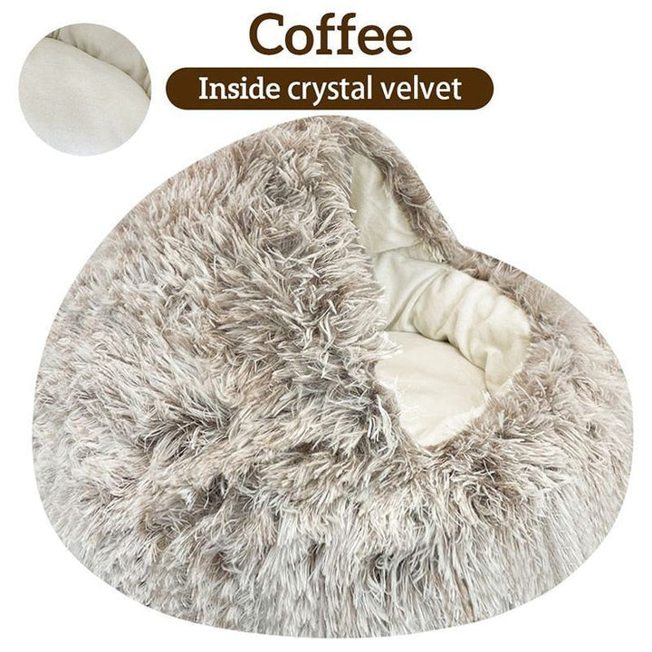 Pet Bed Round House 2 In 1 for Small Dog Cat - Jointcorp