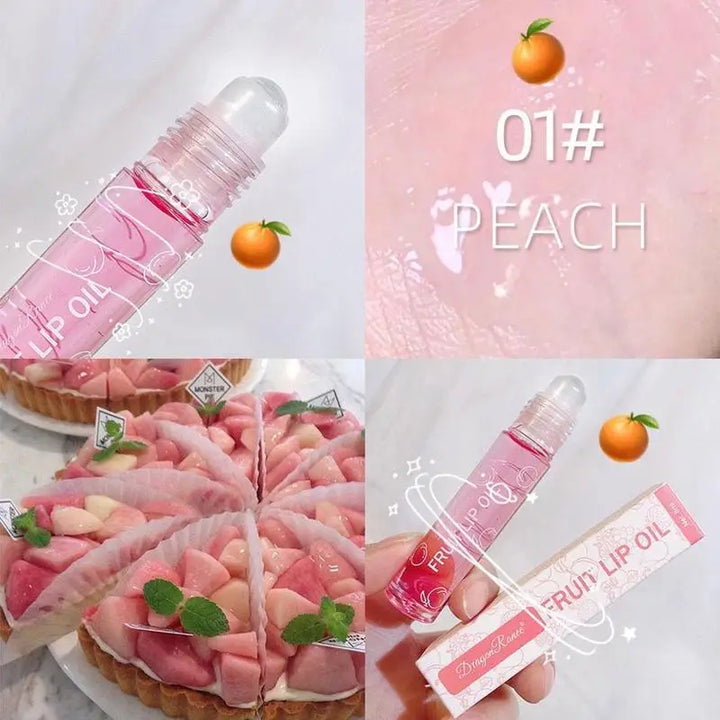 Moisturizing lipstick Roll-on Fruit Essence Lip Balm Long Lasting Waterproof hydrating smoothing lip skin lip gloss random color