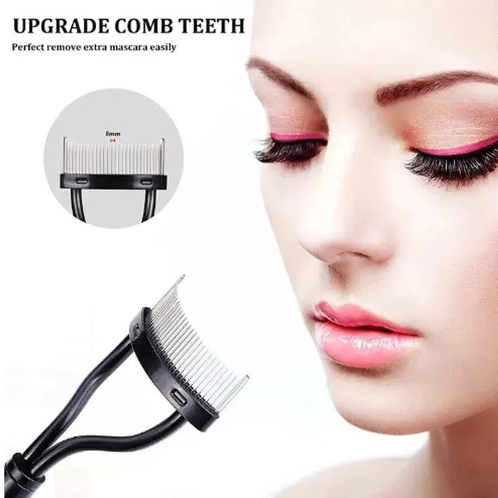 Lash CombEyelash Steel Comb Half Arc Teeth Eyelash Assistant Eyelash Tools Eyelash Setting Comb Eyebrow Brush Eyelash Steel Comb