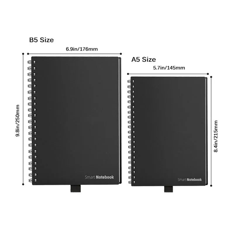 Smart Reusable Erasable Spiral Notebook Paper