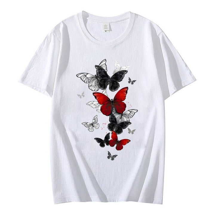 Ladies Tees w/ Watercolor Horse Graphic, 90s Trend, Sleeveless, Plus Size - Jointcorp