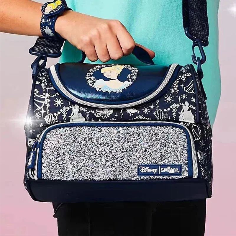 Genuine Australian Smiggle Disney Dark Blue Cinderella Backpack, Stationery Box, Meal Bag, Crossbody Bag, Student Gift