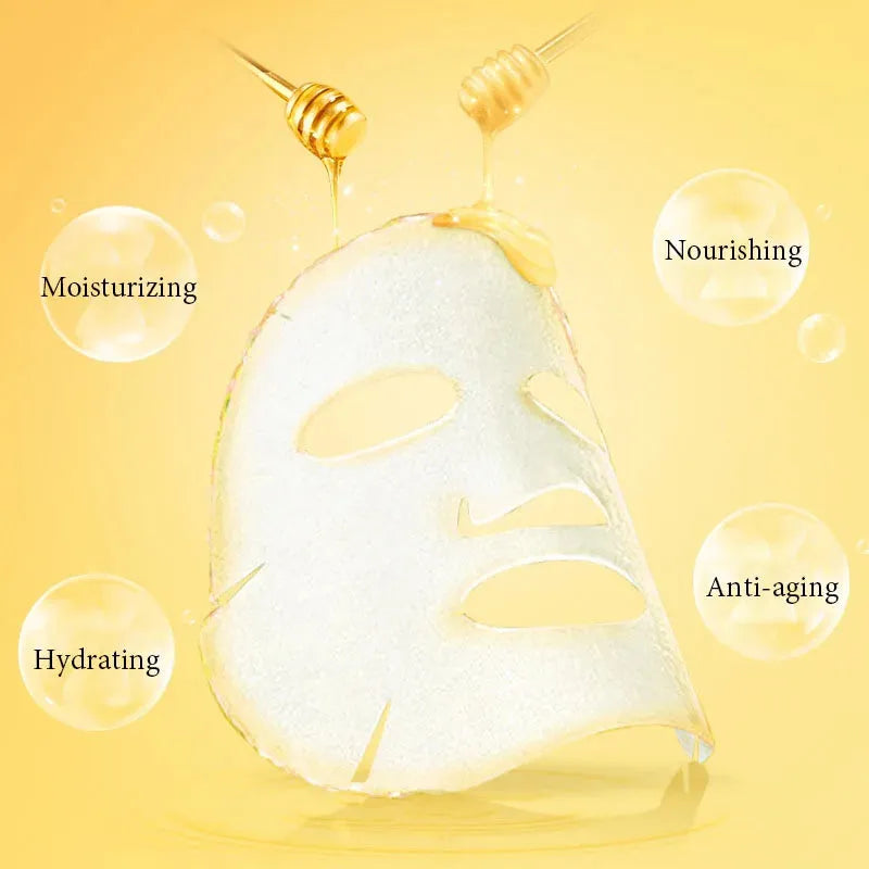 20pcs Honey Moisturizing Face Mask Firming Nourishing skincare Facial Masks Beauty Face Sheet Mask Skin Skin Care Products