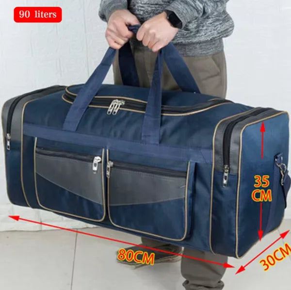 60L 90L Travel Duffle Handbags Large Traveling Tas For Women Men Gym Fitness Luggage Outdoor Bag Sack Trip Shoulder Pack XA15WD