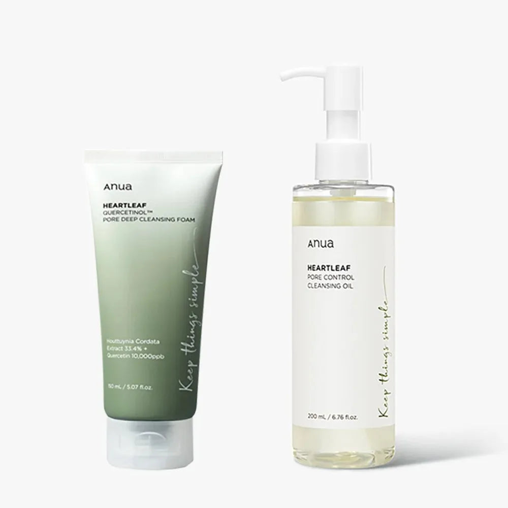 Anua Skincare Products Set Facial Deep Cleansing Toner 77 Heartleaf Pore Control Cleansing Oil korean Kit Skin Care Beauty Set