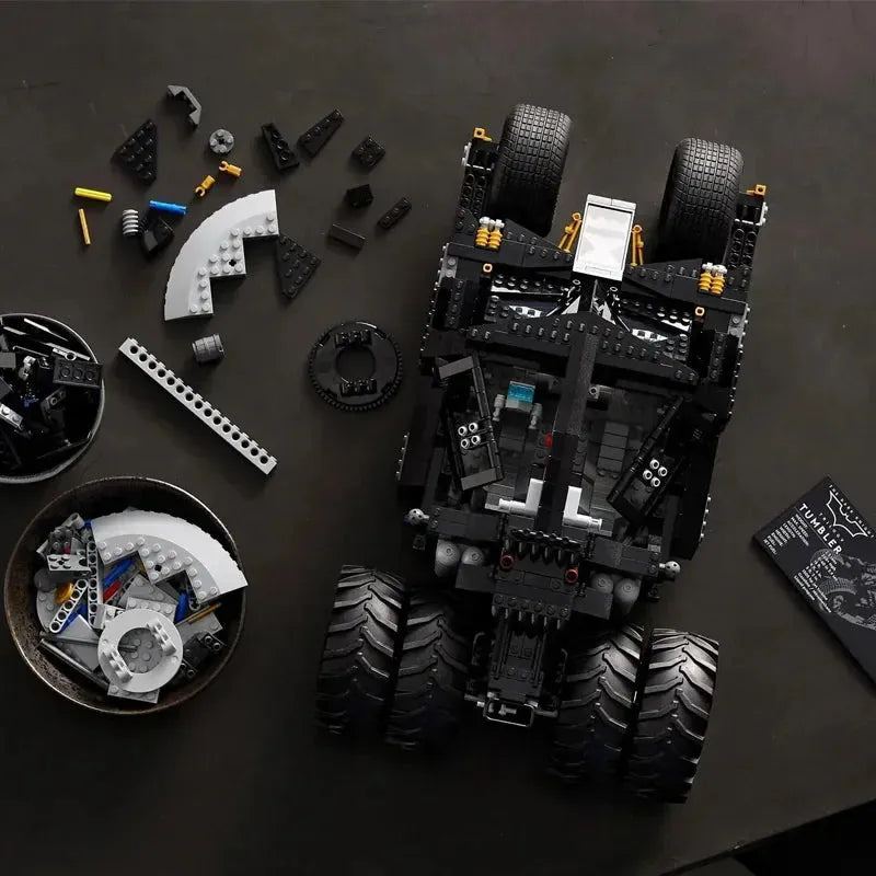 Hot Toy 2049PCS Pellets Bricks The Batmobile Tumbler BatPod Motorcycle Set Model Building Blocks Boys 76240 Gifts Kids Toys