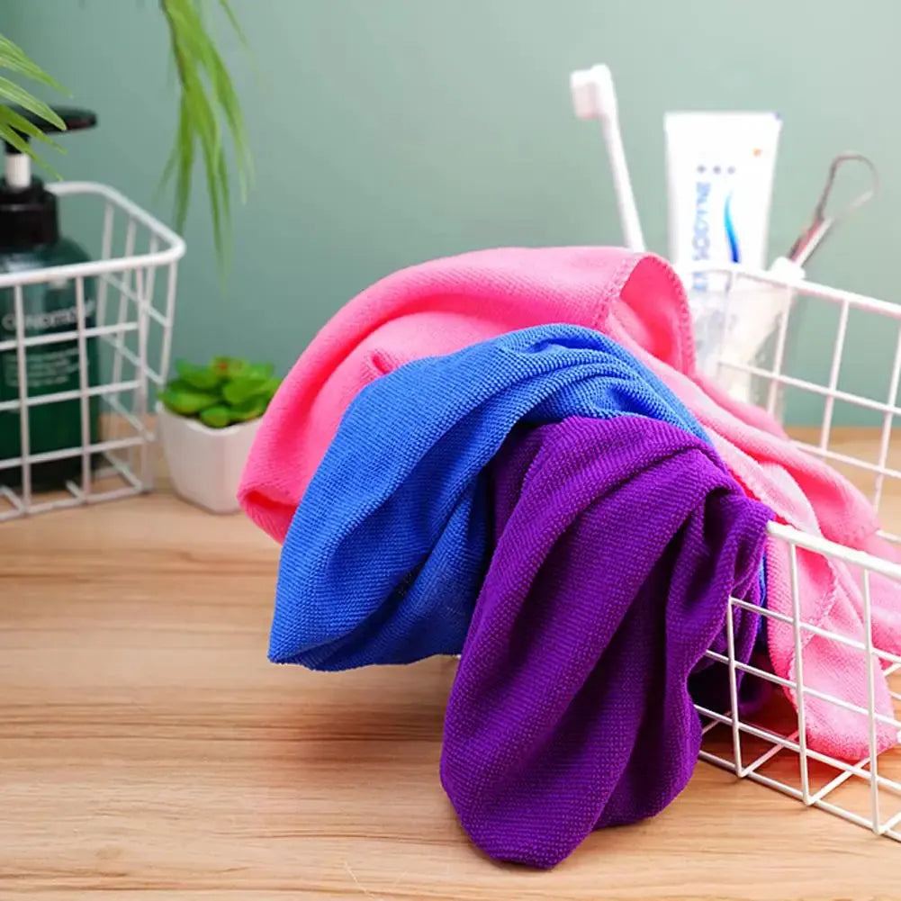 1pc Microfiber Towel  Absorbency Square Towel Quick Drying Soft Towel Comfortable Bath Towel Portable Gym Towel Shower
