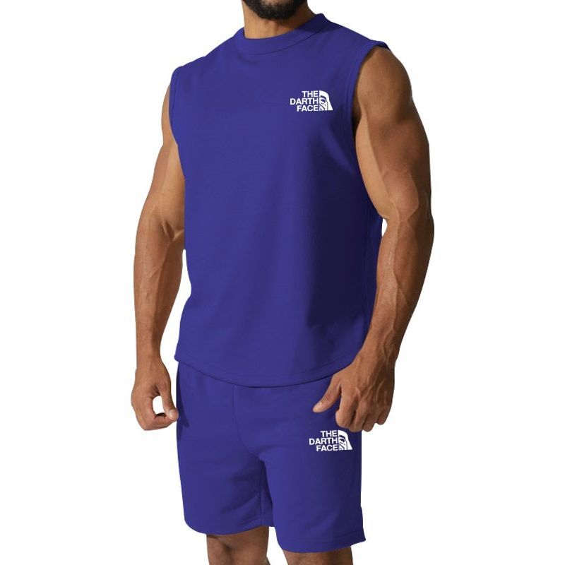 Sports Oversized Suit Short Sleeve T-shirt Suit Men's Clothing Casual Fashion Sportswear 2-piece Set