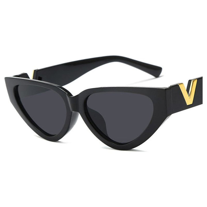 Vintage Cat Eye Sunglasses Fashion Women Shades UV400 Sun Glasses Brand Designer Men Trendy Multicolor Eyewear Cycling Goggles - Jointcorp