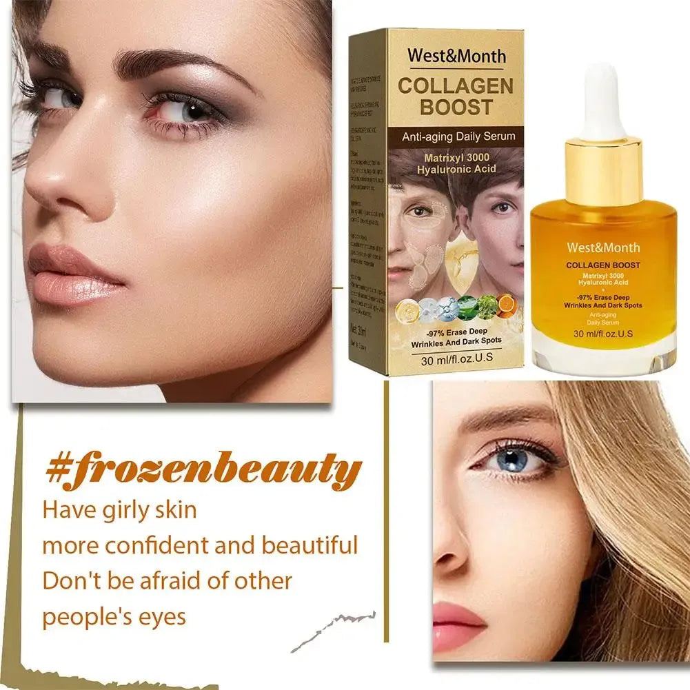 Collagen Essence Moisturizing Hydrating Tightening Korean Facial Serum Brighten Fade Fine Lines Anti-aging Face Care Cosmetics
