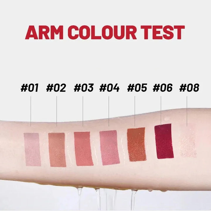 Sexy Matte Lipstick Pencil Waterproof Long Lasting Red Contour Tint Lipstick Non-stick Cup Lipliner Pen Lips Makeup 7 Colors
