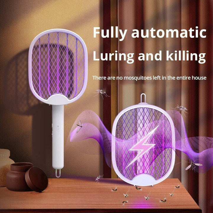 New Mosquito Killer Lamp USB Rechargeable Electric Foldable Mosquito Killer Racket Fly Swatter 3000V Repellent Lamp