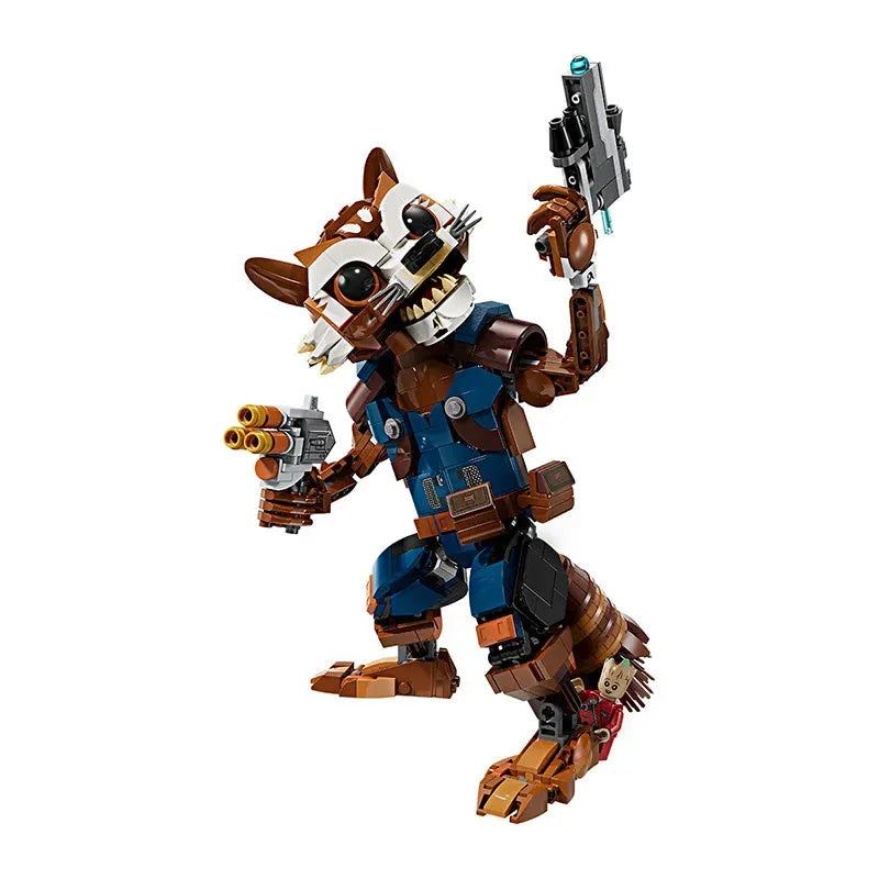 LEGO Super Heroes Marvel Series 76282 Rocket Raccoon And Gru Children's Puzzle Block Toys