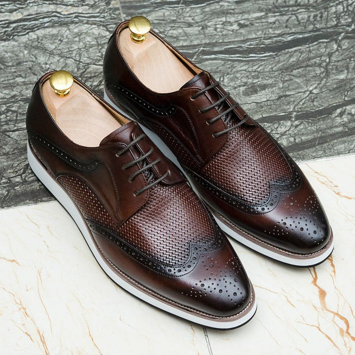 Classic Casual Business Genuine Leather Sneakers - Jointcorp
