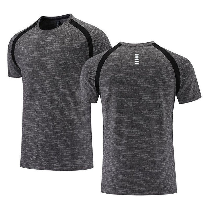 Quick Dry Men Running T-shirt Fitness Sports Top Gym Training Shirt Breathable Jogging Casual Sportswear - Jointcorp