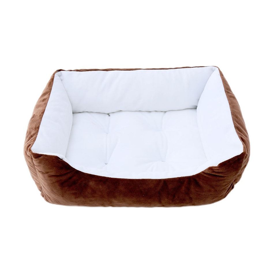 Pet Cat Dog Bed Cozy Square Plush Kennel Puppy Sofa Bed Small Large Dog Sleep Pad Portable Pet Bed Nest Pet Supplies Accessories - Jointcorp