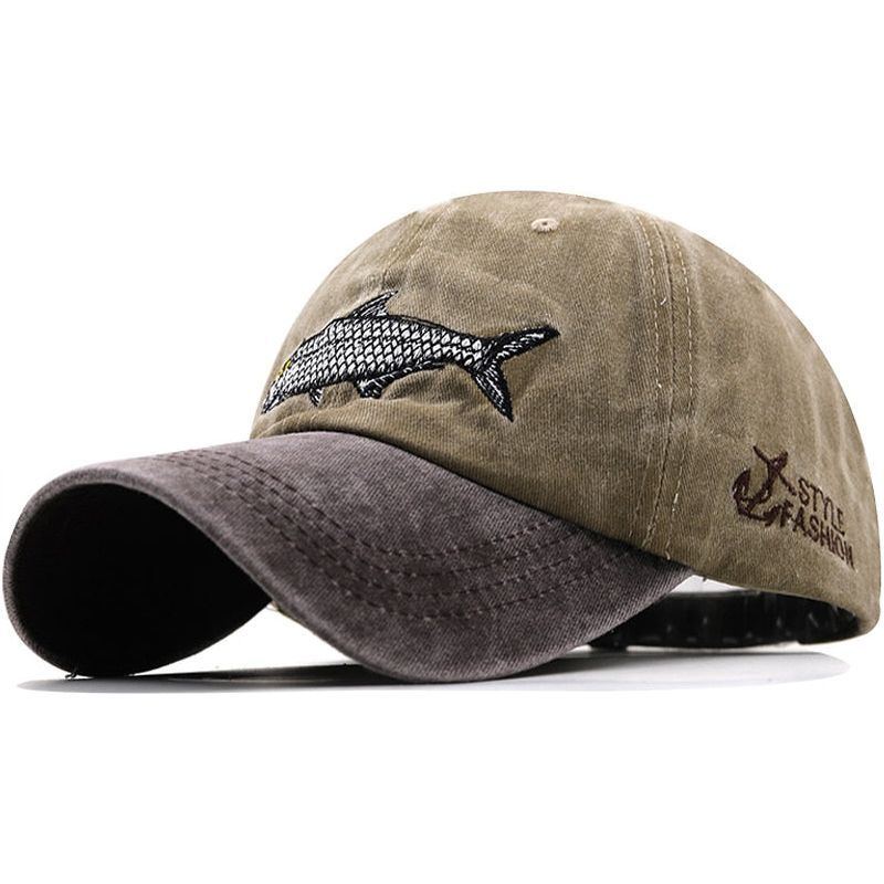 Men's Baseball Cap Snapback Fishing Embroidery Summer Fisher Brand Men Cap - Jointcorp