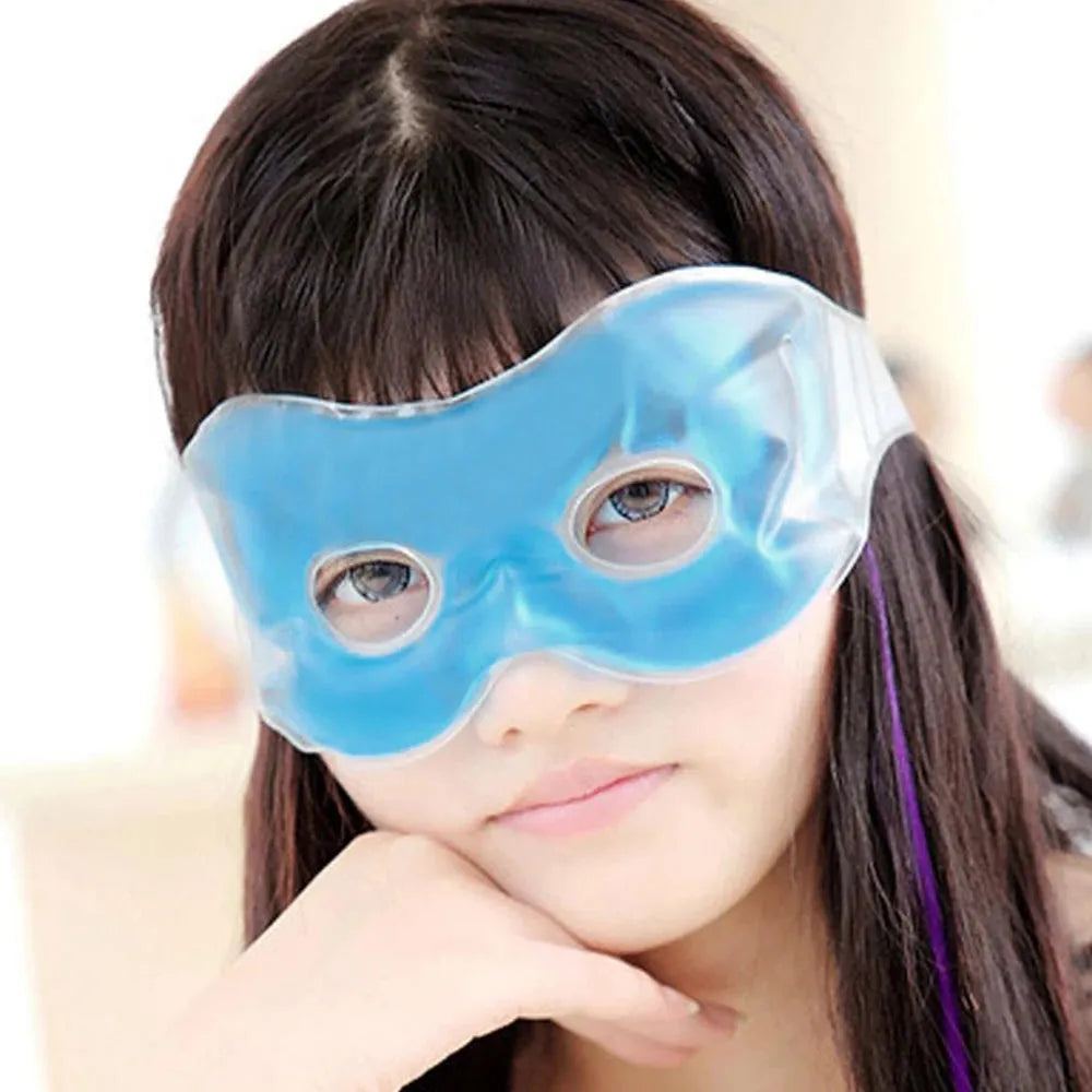 1pcs Ice Eye Mask Gel Reduce Dark Circles Relieve Fatigue Lessen Eyestrain Cooling Reusable Sleeping Eye Gel Patches Mask