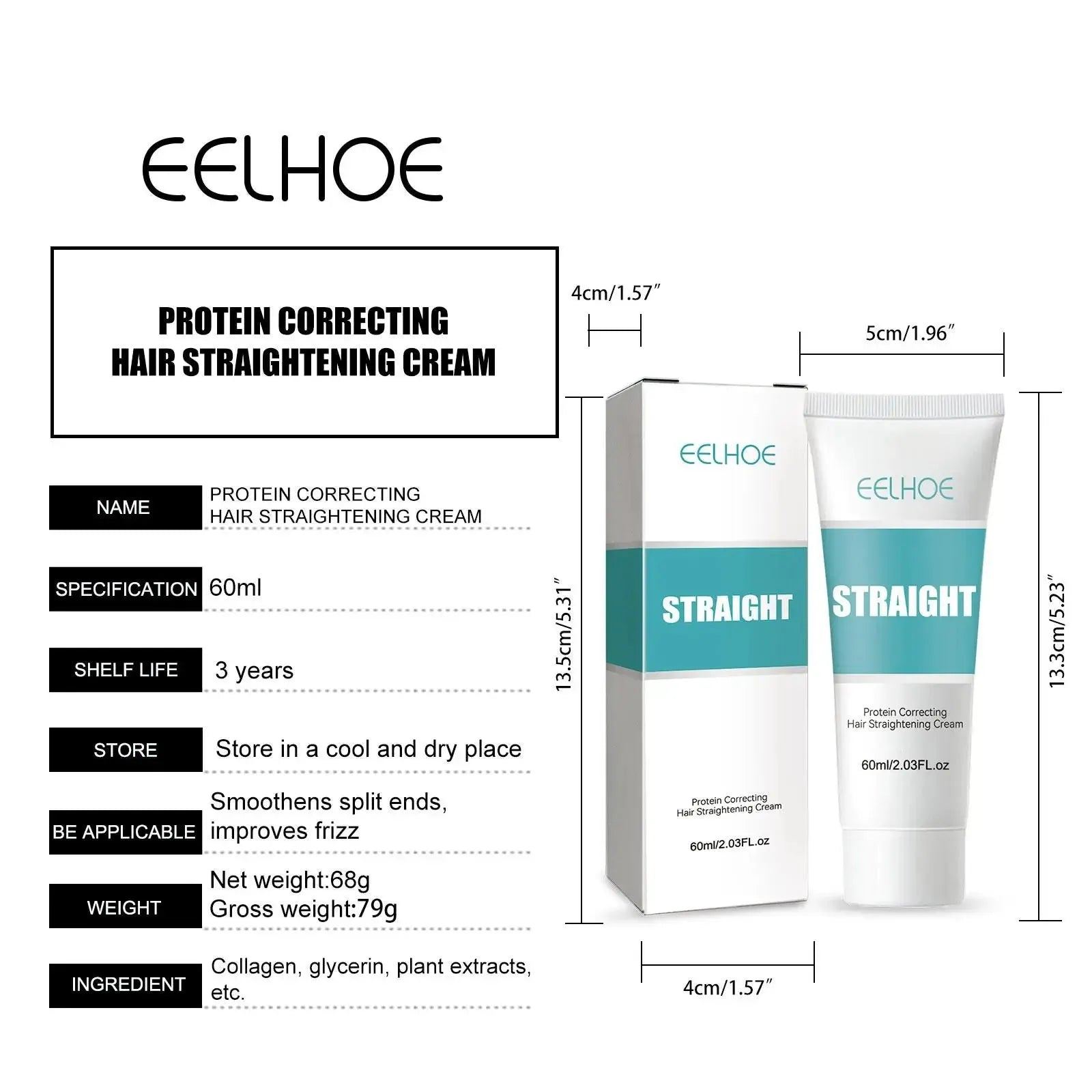 Upgrade Protein Hair Straightening Cream Silk & Gloss Hair Straightening Cream Nourishing Fast Smoothing Curly Hair Care