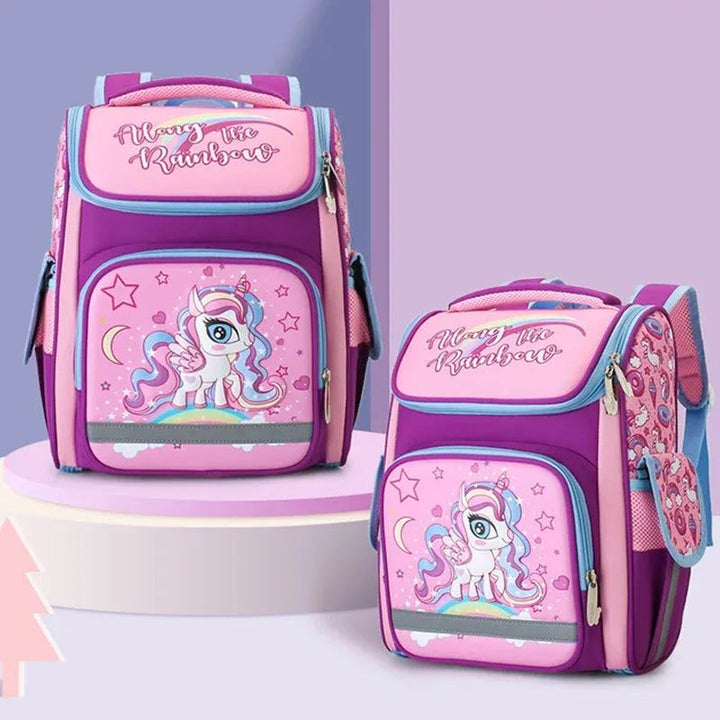 New Girls Primary1-3 Grade Orthopedic Backpack For Boys 3D Cartoon Waterproof School Bags Children Kid Knapsack Mochila Escolar