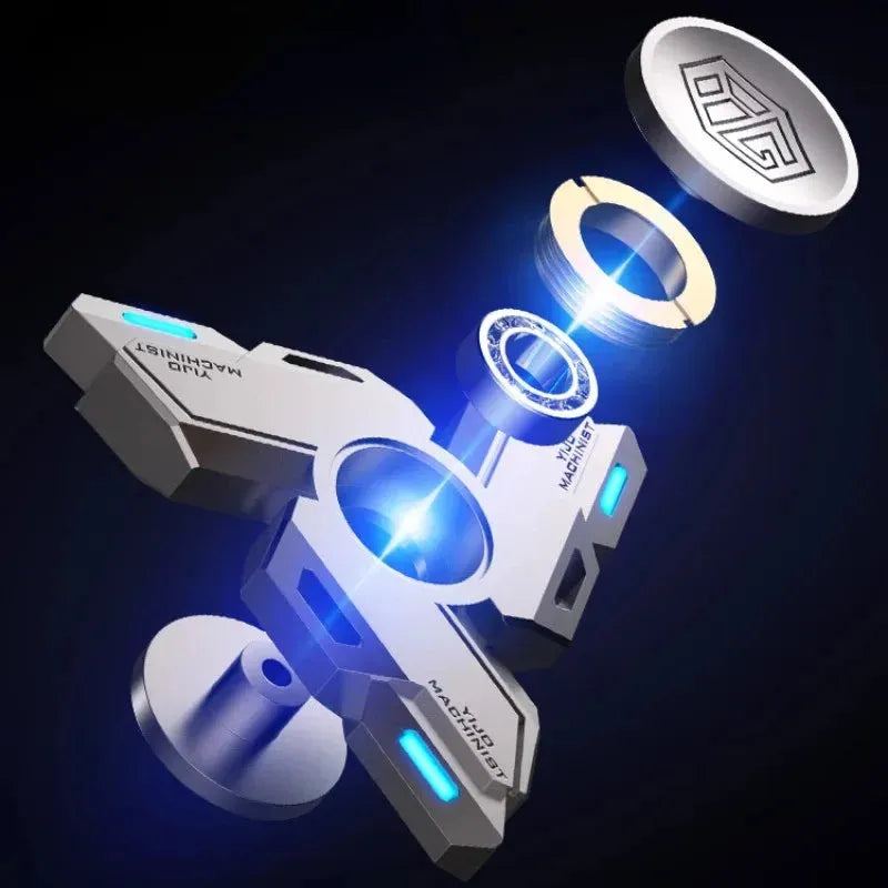 Stress Relief Toys Fingertip Gyro Luminous Metal Alloy Smart Fidget Spinner Desk Hand EDC for Adults Children Christmas Gifts