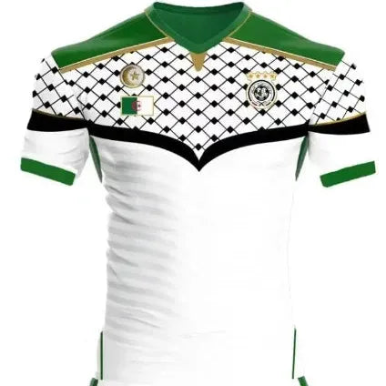 Palestine white and black shirt football shirt Palestine football shirt tracksuit men's T shirt Survetement