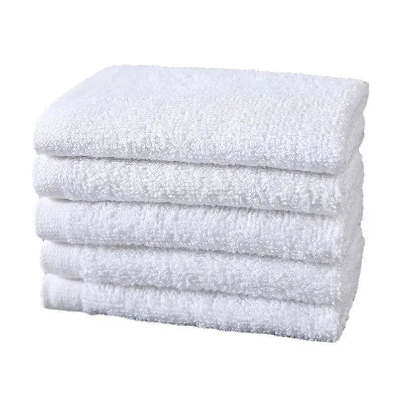 4Pcs 28x28cm Small Square White Soft Terry Cotton Soft Absorbent Hotel Multifunctional Cleaning Hand Towel