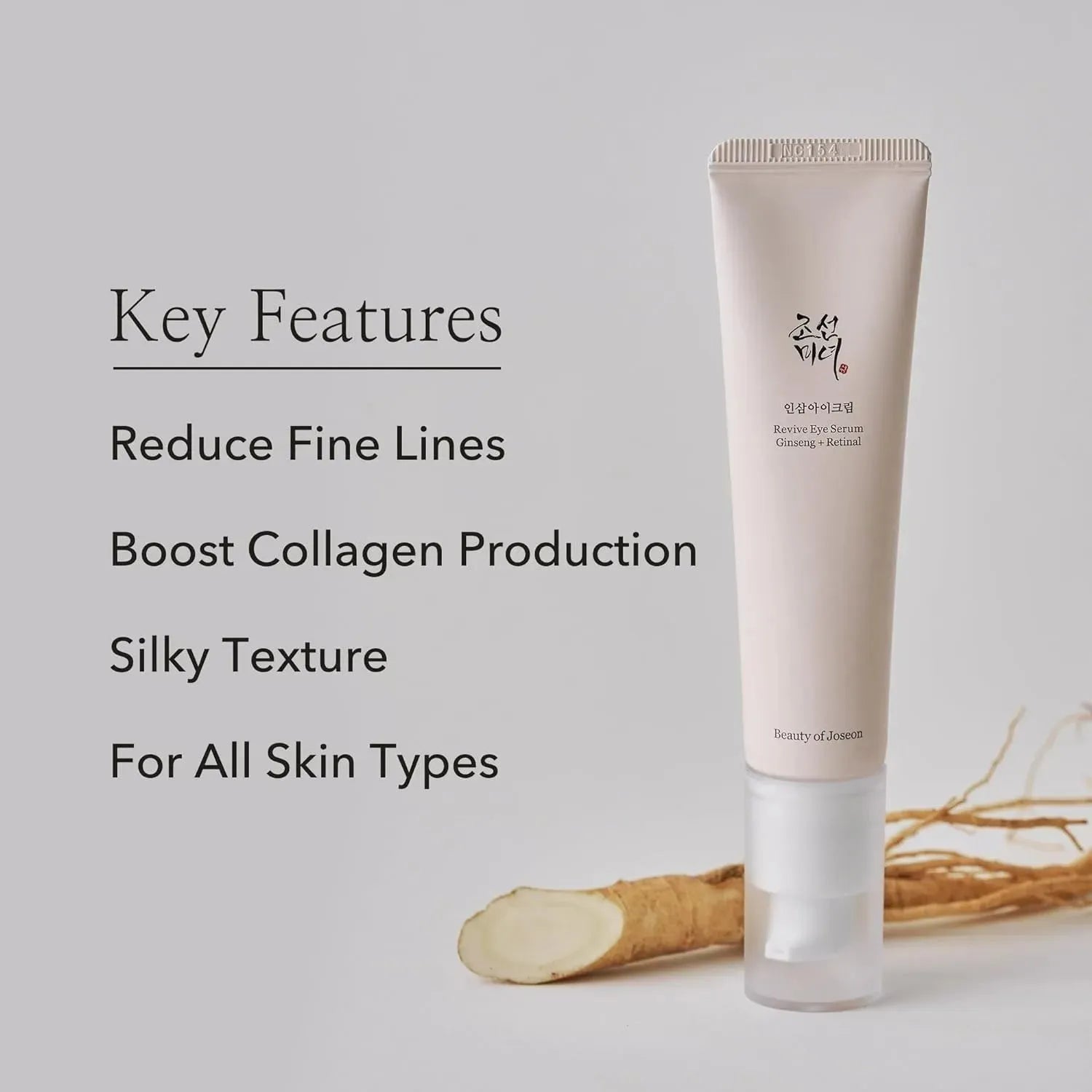 Beauty of Joseon Revive Eye Serum with Retinal Niacinamide Correction for Puffy Eye Bags Fine Lines Dark Circles Wrinkles Korea