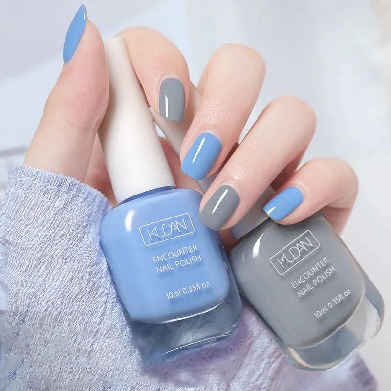 10ml Pink Water-based Nail Polish Long Lasting Tearable Quick Dry No Bake Semi-permanent Varnish DIY Fashion Manicure 40 Color