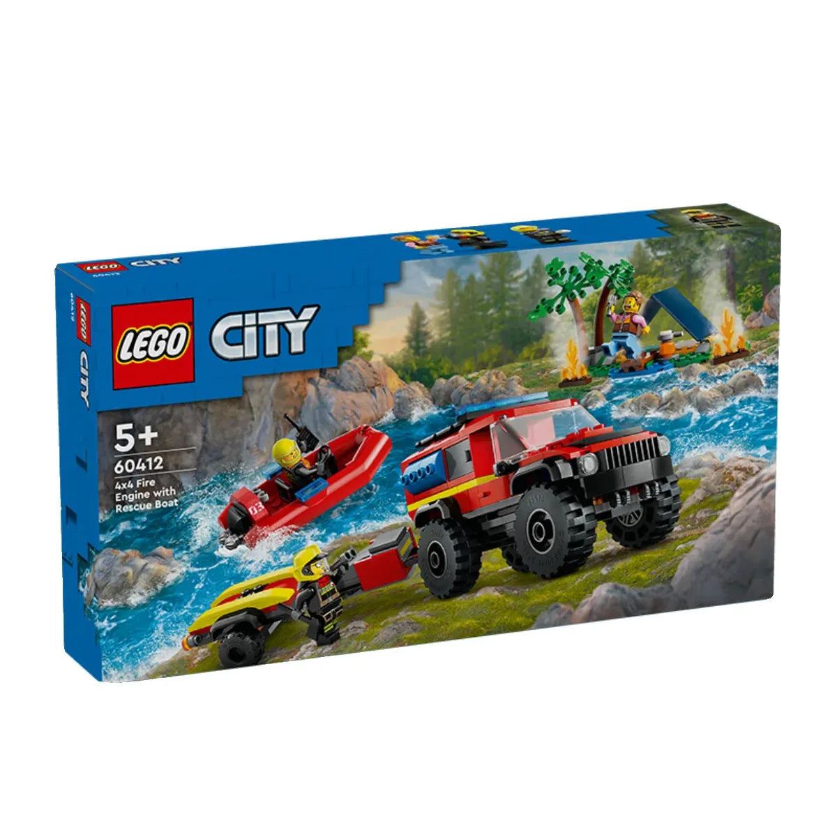 LEGO City 60412 Fire Truck Lifeboat Male And Female Assembled Building Blocks