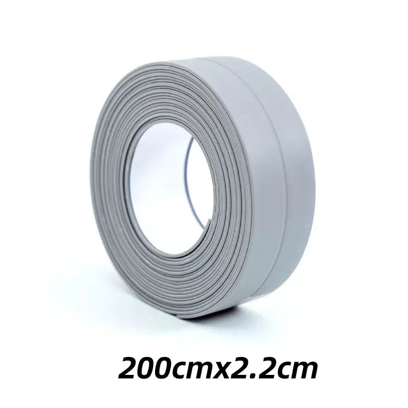 2023 New Bathroom Kitchen Shower Sink Bath Sealing Strip Tape Caulk Strip Self Adhesive Waterproof Wall Sticker Sink Edge Tape