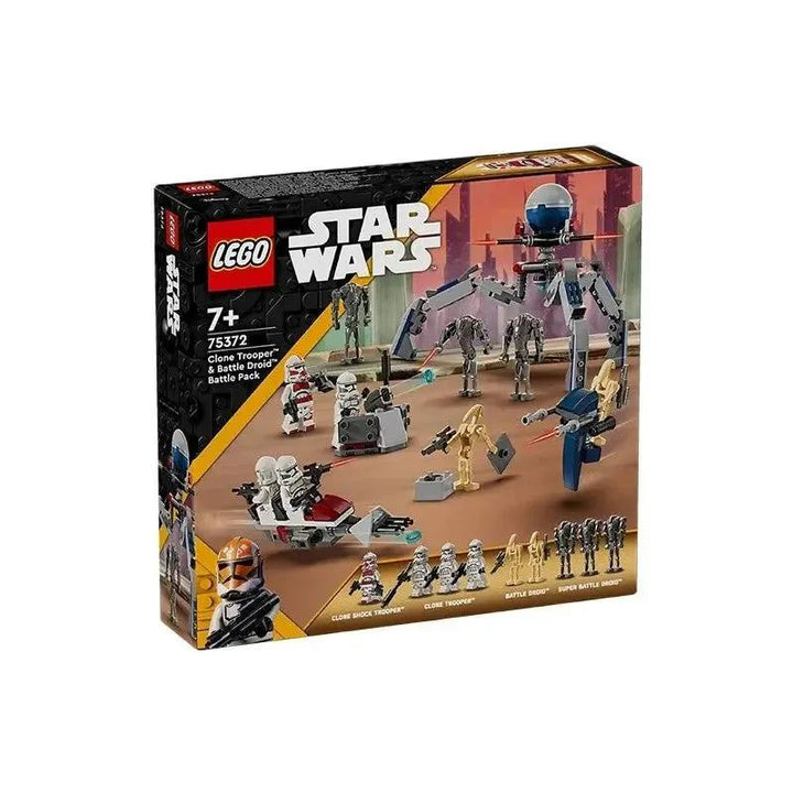 LEGO Star Wars TM 75372 Clone Soldier And Combat Robot Battle Set Assembled With Building Blocks