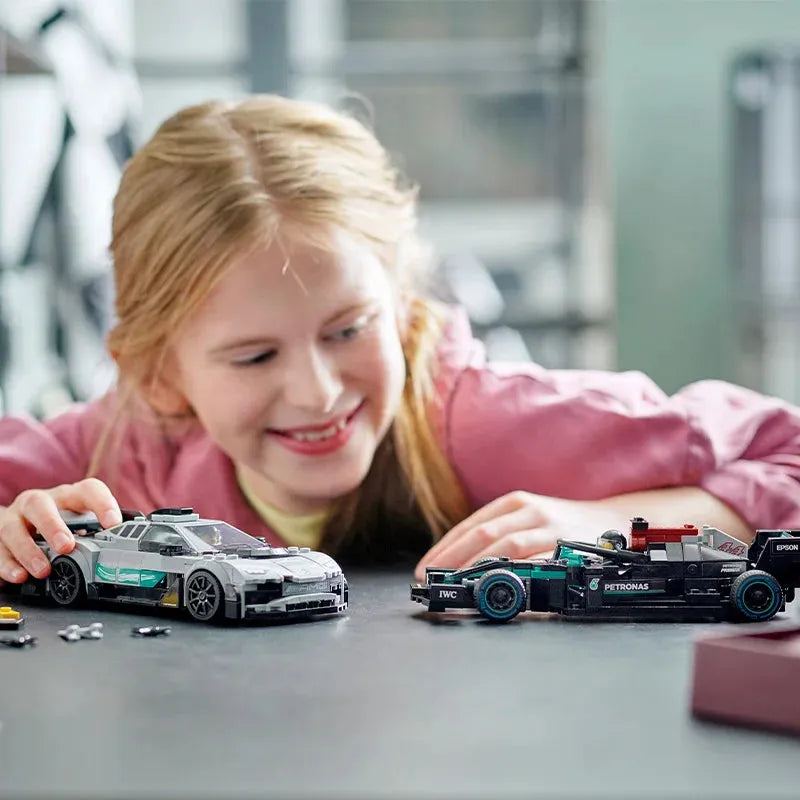 LEGO Building Block Super Series 76909 Mercedes Benz Racing Car Assembly Model Boys Gift Toy