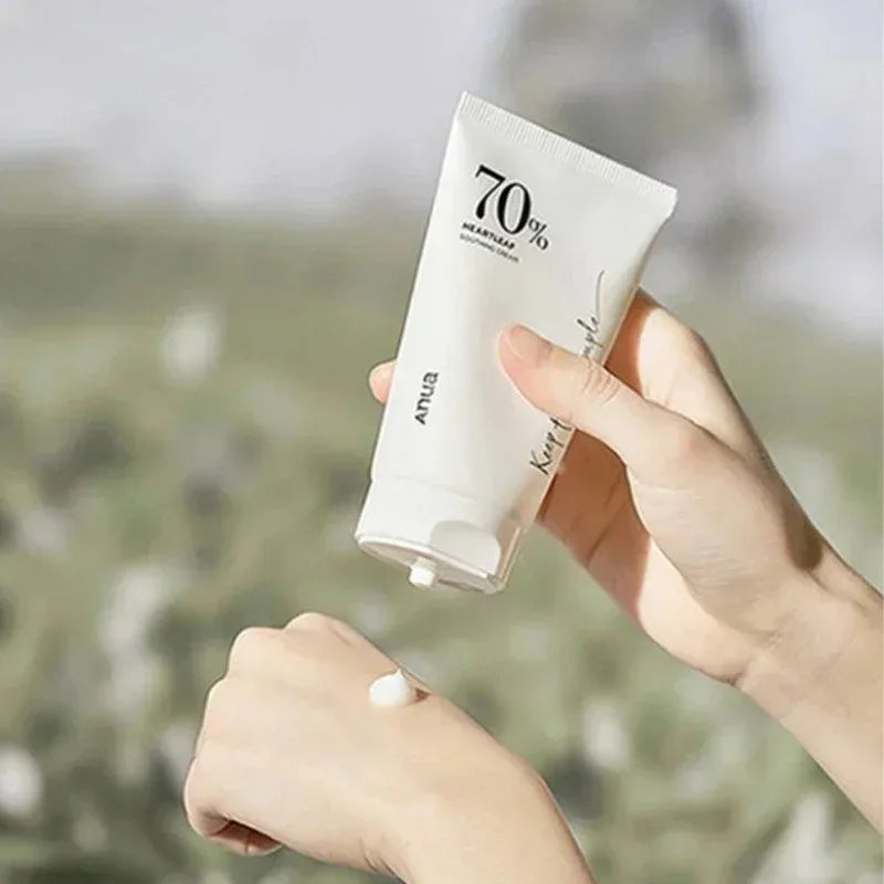 Korean Heartleaf Anua Skin Care Set Anti-aging Essence Moisturizing Toner Emulsion Fine Lines Deep Cleaning Facial Cleanser