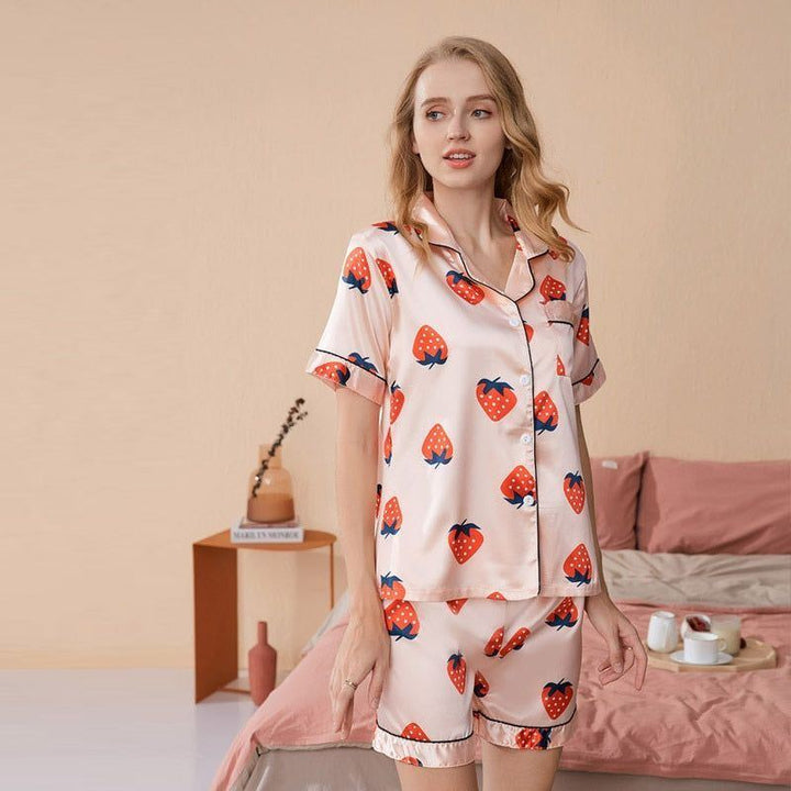 Pajamas Set Short Sleeve Shorts Loose Home Clothes - Jointcorp