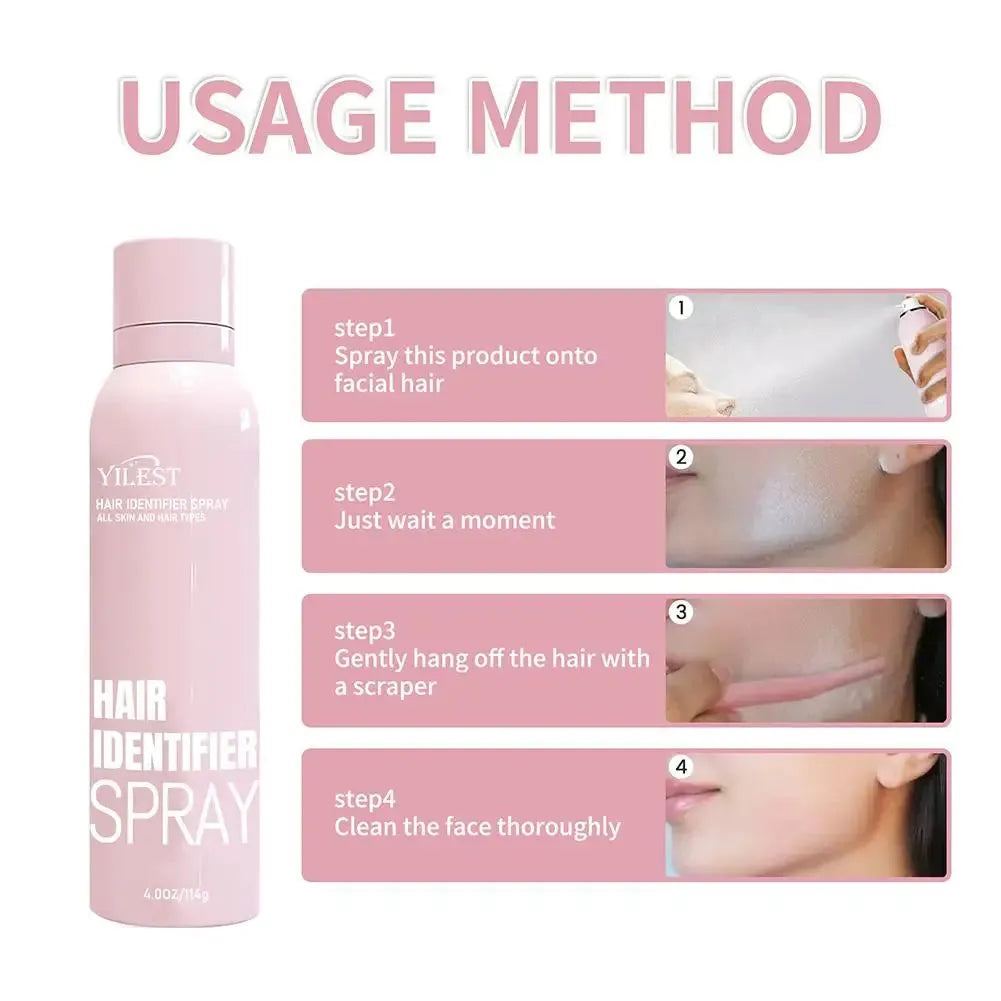 Hair Identifier Spray Painless Face Shaving Inhibitor Depilation For Woman Facial Hair Removal Spray For Smooth Beauty Face Care