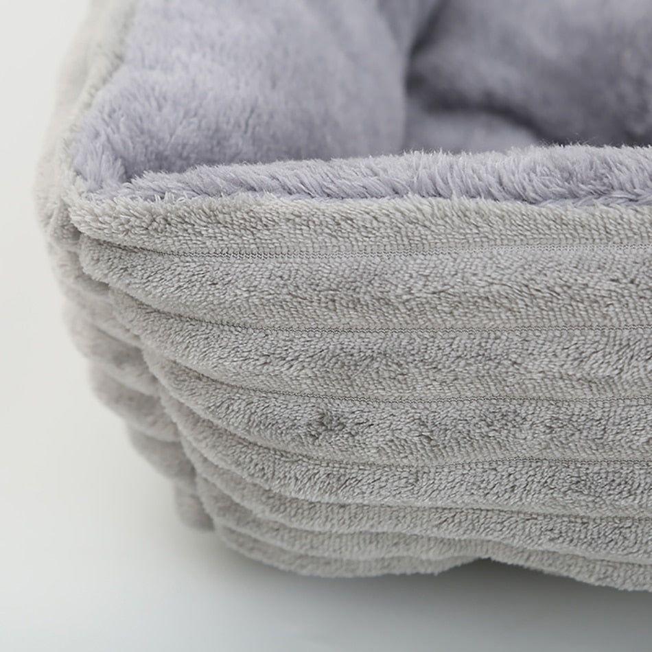 Bed for Dog + Cat Square Plush Sofa Bed