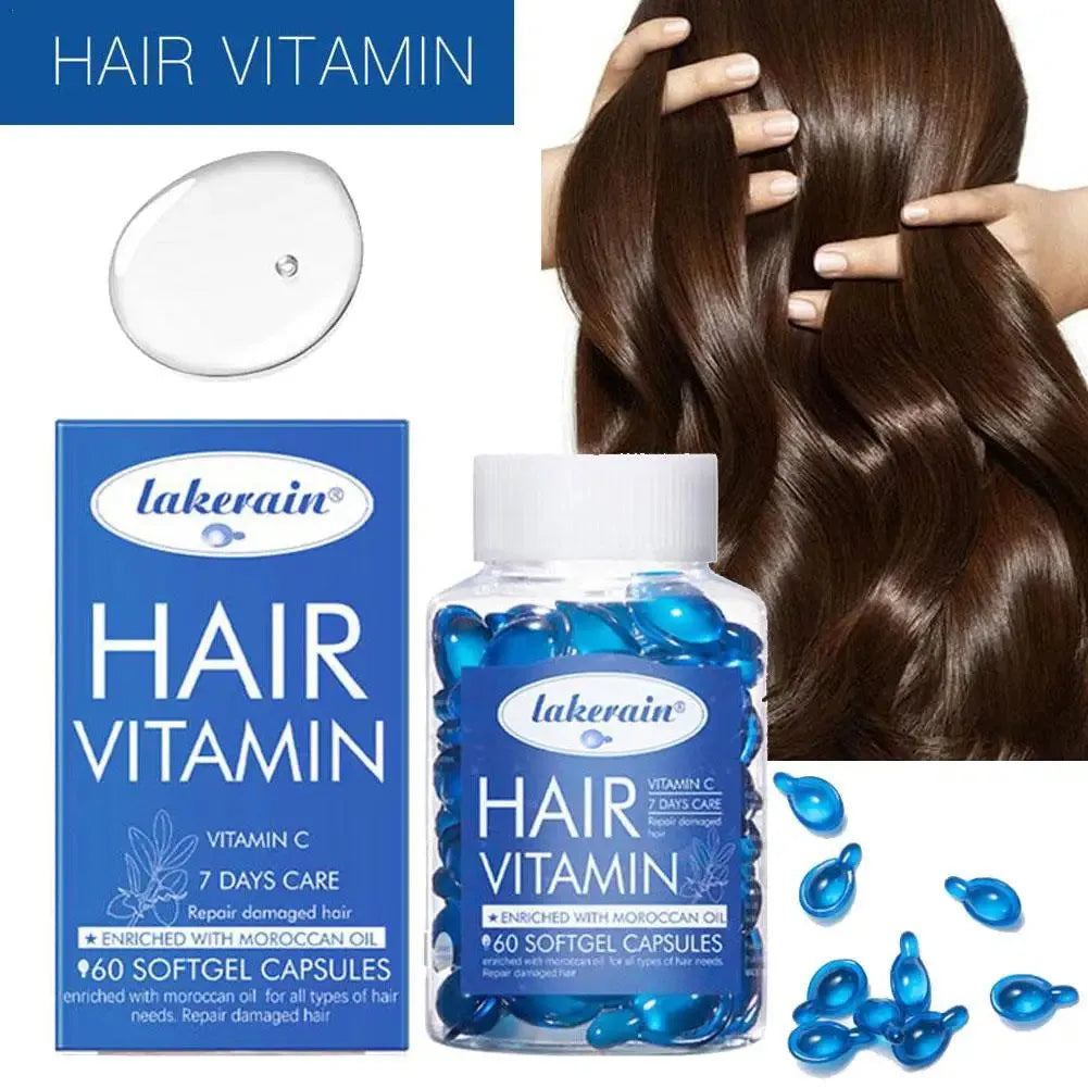 Hair Essential Oil Capsule Smooth Silky Vitamin C Serum Anti Loss Hair Growth Treatment For 7days Hair Care Morocc Essential Oil