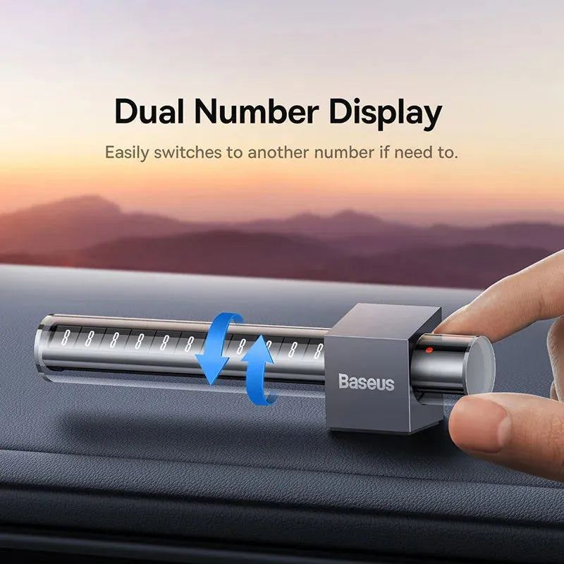 Baseus Car Temporary Parking Card Phone Number Plate Magnetic Number Sticker Car Park Stop In Car-styling Automobile Accessories