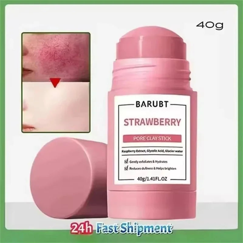 Spreadable Mud Face Mask Stick Hydrating Moisturizing Oil Control Exfoliating Deep Cleaning Pore Shrinking Solid Skin Care Mask