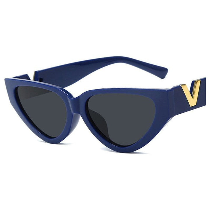 Vintage Cat Eye Sunglasses Fashion Women Shades UV400 Sun Glasses Brand Designer Men Trendy Multicolor Eyewear Cycling Goggles - Jointcorp