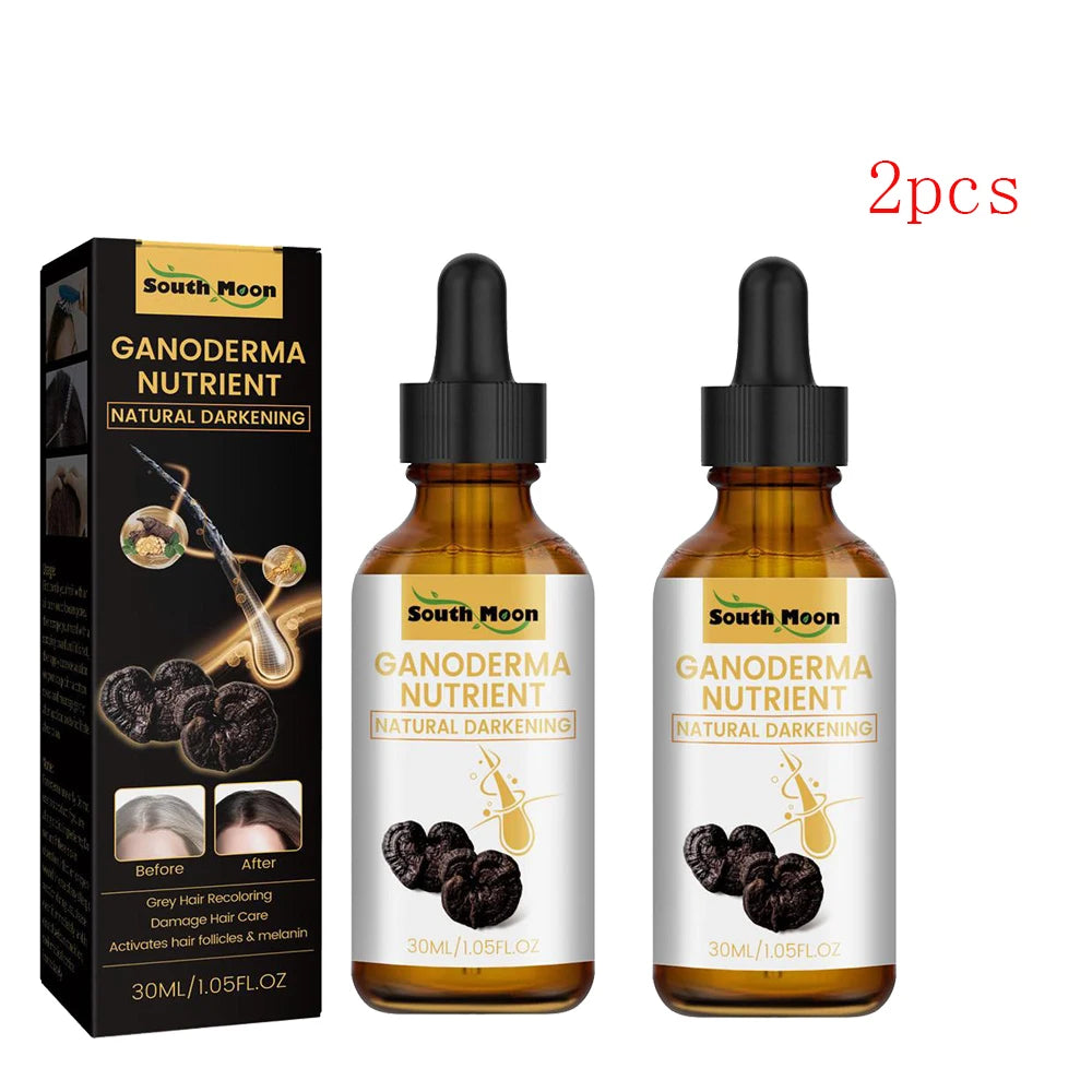 30ml Grey Hair Treatment Serum Grey Hair To Black Hair nourishing Hair Oil Anti Hair Scalp Herbal Lotion Repair Hair Essence
