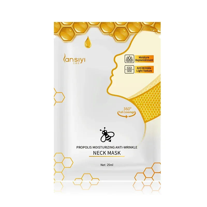Honey Firming Neck Mask Moisturizing Anti Wrinkles Anti-aging skincare Neck Masks Beauty Necks Skin Care Products 5pcs