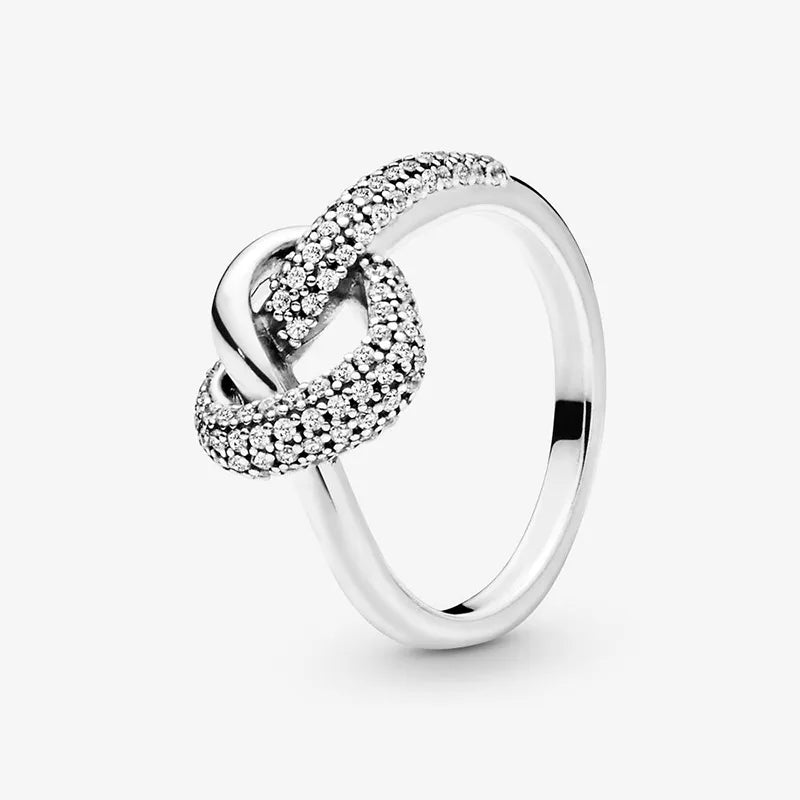 Sterling Silver Cocktail Ring Geometric Cubic Zircon for Women
