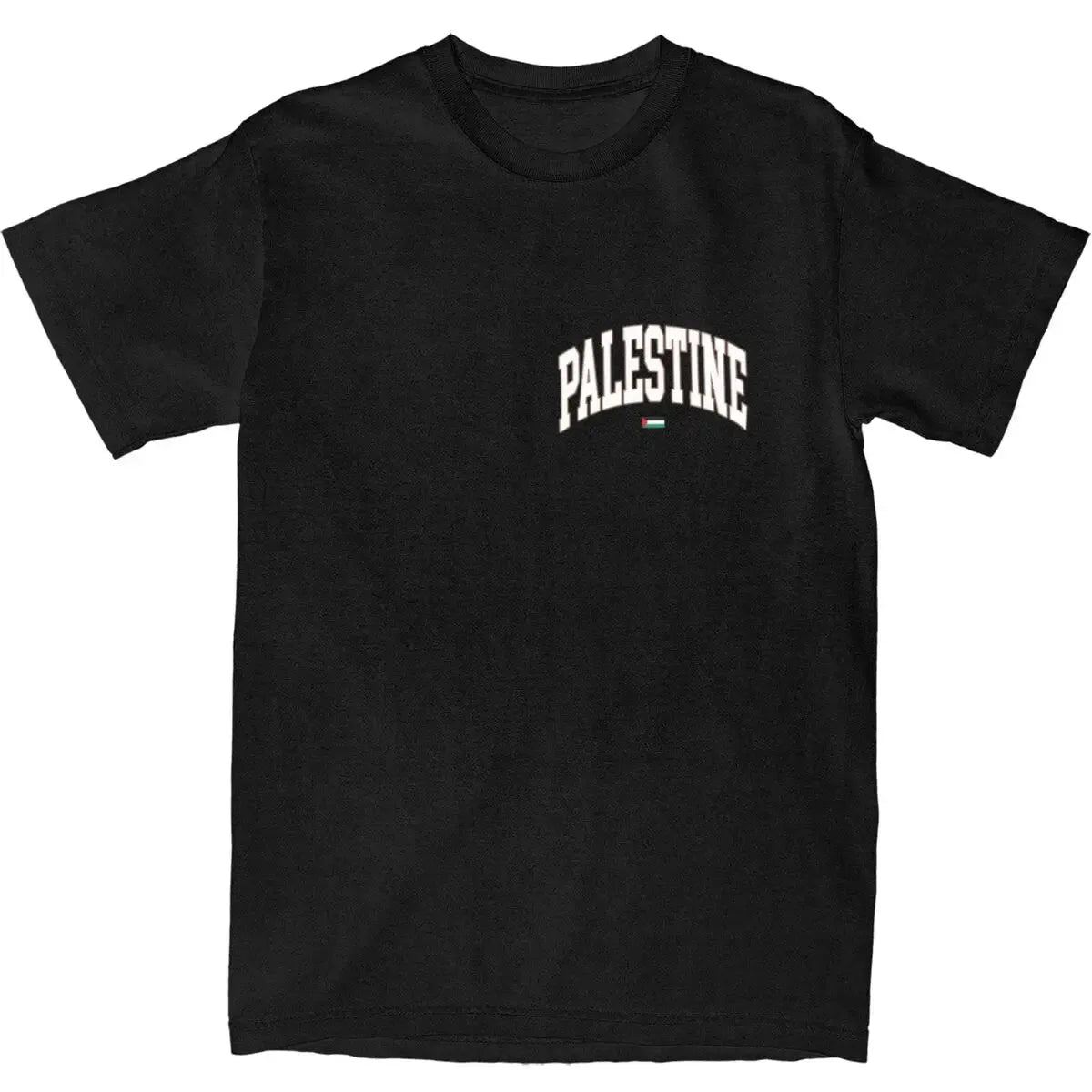 Palestinian Palestine Flag T Shirt Summer Y2K Retro T-Shirts Cotton Hippie Tee Shirt For Men Short Sleeve Casual Clothes