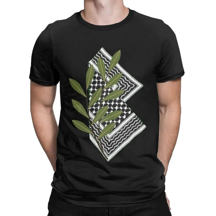 Men's Palestine Palestinian Hatta T Shirt 100% Cotton Tops Humorous Short Sleeve Round Neck Tee Shirt 4XL 5XL 6XL T-Shirt