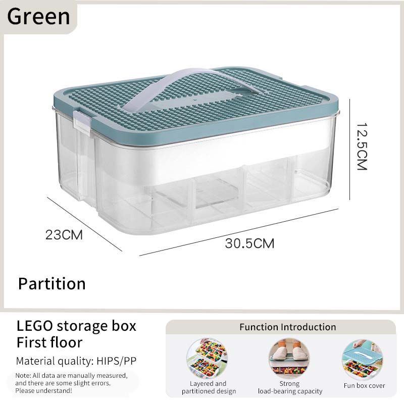 Small Particle Lego Building Block Storage Box Multi-layer Partitioned Parts Classification Box CHILDREN'S Toy Building Block Bo
