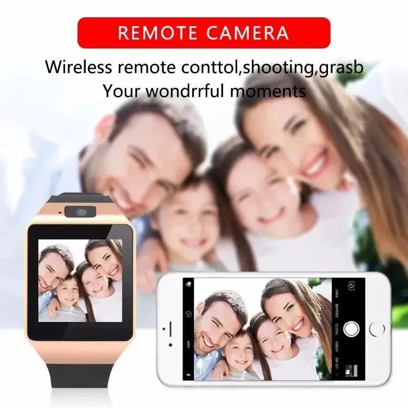 SIM Card DZ09 Mobile Smartwatch Sleep Monitor Phone Watch Fitness Tracker Remote Control Music Camera Watch